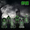 Halloween Tombstone Yard Sign Decorations 6Pcs Glow in the Dark Halloween RIP Tombstone Fluorescence Lawn Sign with 12 Stakes for Haunted House Garden