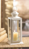 White Starlight Candle Lantern - Elegant Home Decor Accent With Led Lights