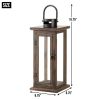 Rustic Wooden Lodge Lantern - Perfect For Home Decor And Outdoor Ambiance