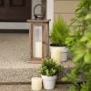 Rustic Wooden Lodge Lantern - Perfect For Home Decor And Outdoor Ambiance