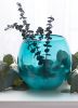 Large Aqua Fish Bowl Vase