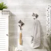 Decorative Bird Wall Hook Set With Leaves - Set Of 2