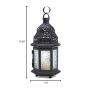 Beautiful Clear Glass Moroccan Lantern For Home Decor