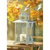 Elegant Silver Scrollwork Candle Lantern - Decorative Metal Lantern For Home And Garden Decor
