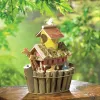 Handcrafted Wooden Noah'S Ark Birdhouse - Unique Outdoor Garden Decor