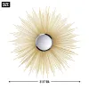 Golden Rays Sunburst Mirror - Stunning Home Decor Accent With Radiant Sunburst Design