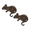 Set Of 2 Mouse Wall Hooks - Stylish And Functional Home Decor