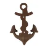 Nautical Anchor Wall Hook Set With Rope - Pack Of 2