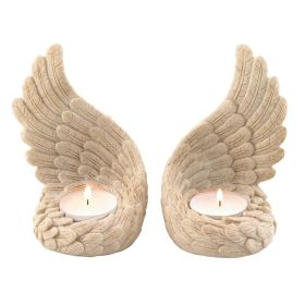Angel Wings Tealight Set - Heavenly Decor For Home Or Events