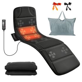 Vibration Massage Mat with Heat Full Body Massage Mattress Pad Electric Heated Massager with 10 Motors 9 Modes 9 Intensities 3 Heating Levels 3 Timer