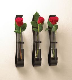 Set Of 3 Billow Wall Vases - Elegant Home Decor Trio
