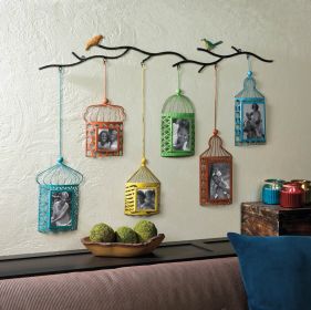 Decorative Birdcage Photo Frame - Home Decor With Vintage Charm