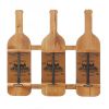Bordeaux Wooden Wine Bottle Holder - Rustic Wine Rack For Home Decor