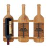 Bordeaux Wooden Wine Bottle Holder - Rustic Wine Rack For Home Decor
