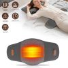 2 In 1 Electric Lumbar Massager Support Pillow Memory Foam Lower Back Massager with Heat Vibration Adapter for Pain Relief