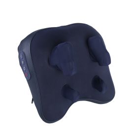 Cordless Neck Shoulder Massager With Soothing Heating 3 Intensity Levels 2 Heating Levels Electric 4D Shiatsu Deep Kneading Pillow For Back Traps Gift