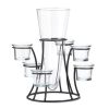 Round Candle Holder Centerpiece With Vase - Elegant Table Decor