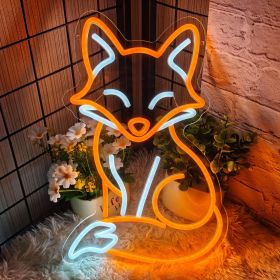 Fox Neon Sign for Wall Décor Fox Sign Dimmable LED Light Decor