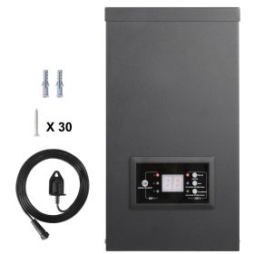 600W Landscape Transformer, Timer & Photocell Sensor Equipped, Weatherproof Outdoor Lighting Converter, 120V AC to 12V/14V AC, Ideal for Exterior