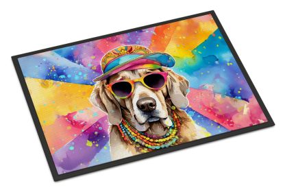 NEW Weimaraner Hippie Dawg Doormat Front Door Mat Indoor Outdoor Rugs for Entryway, Non Slip Washable Low Pile, 18H X 27W