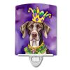 NEW German Shorthaired Pointer King of Mardi Gras Ceramic Night Light Compact, UL-Certified, Ideal for Bedroom, Bathroom, Nursery, Hallway, Kitchen