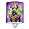 NEW Kerry Blue Terrier King of Mardi Gras Ceramic Night Light Compact, UL-Certified, Ideal for Bedroom, Bathroom, Nursery, Hallway, Kitchen, 6x4x3