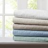 Oversized Quilted Throw Khaki 60x70"
