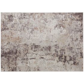Machine Washable Area Rug 4x6, Non-Slip Modern Abstract Floor Carpet for Living Room, Bedroom, Dining Room, Mixed-Brown