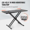 DJ Table Stand, (32"-43") x 18" Portable DJ Laptop and Controller Stand, Lightweight DJ Desk DJ Booth Adjustable Height DJ Stand