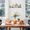 Colorful Metal 15.7 x 5.3 inch Mountain Wall Decor – Minimalist Wall Art for or Indoor Kitchen Bathroom Bedroom Living Room Dining Room