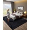 Indoor Plush Area Rugs, 8 x 10 ft Soft Plush Carpet, Furry Shag Area Rugs for Living Room, Bedroom, Sunroom, Modern Home Decor Aesthetic, Non-Shedding