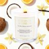 2 Pack Wooden Wick Coconut & Vanilla Candle Gift Set – Long Lasting Soy Wax Candles with Gift Boxes