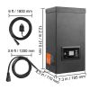 600W Landscape Transformer, Timer & Photocell Sensor Equipped, Weatherproof Outdoor Lighting Converter, 120V AC to 12V/14V AC, Ideal for Exterior