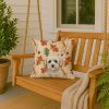 Maltipoo Heirloom Fall Throw Pillow Decorative Indoor Outdoor Accent Cushion for Couch, Bed or Patio, 18Hx18W
