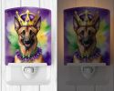 NEW Belgian Malinois King of Mardi Gras Ceramic Night Light Compact, UL-Certified, Ideal for Bedroom, Bathroom, Nursery, Hallway, Kitchen, 6x4x3