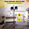 LED Work Light with Stand, 2PCS 10000 Lumen Dual-head LED Work Light with 27.6\"-68.1\"" Adjustable and Foldable Tripod Stand"