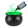 Halloween Decorations Floating Bottle Set with Witches Cauldron and Mist Maker With Green Light Spooky Vintage Party Decorations For Indoor Home Kitch