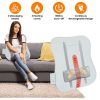 Shiatsu Back Massager 3D Deep Tissue Kneading Massage Pillow Cordless USB Rechargeable with 3 Massaging Modes 2 Heating Levels 10Mins Auto-Off for Bac
