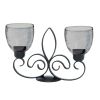 Elegant Fleur De Lis Candle Stand Set - Perfect For Home Decor And Gifts