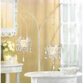 Elegant Mini Chandelier Votive Candle Holder Stand For Home Decor