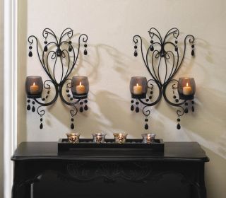 Elegant Midnight Candle Wall Sconces For Home Decor