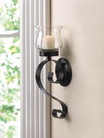 Elegant Scrolling Candle Wall Sconce For Ambient Home Decor Lighting
