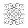 Square Fleur-De-Lis Wall Plaque