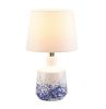 Modern White And Blue Splash Table Lamp - Stylish Lighting For Any Room