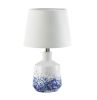 Modern White And Blue Splash Table Lamp - Stylish Lighting For Any Room