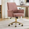 Mid-back liftable office chair, striped fabric, and ergonomically designed, is an excellent choice for working, studying or relaxing. The mid-back des