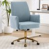 Mid-back liftable office chair, striped fabric, and ergonomically designed, is an excellent choice for working, studying or relaxing. The mid-back des