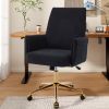 Mid-back liftable office chair, striped fabric, and ergonomically designed, is an excellent choice for working, studying or relaxing. The mid-back des