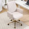 Mid-back liftable office chair, striped fabric, and ergonomically designed, is an excellent choice for working, studying or relaxing. The mid-back des