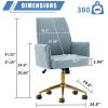 Mid-back liftable office chair, striped fabric, and ergonomically designed, is an excellent choice for working, studying or relaxing. The mid-back des